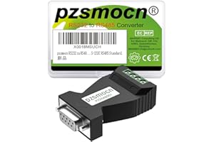 pzsmocn Adattatore Seriale da RS232 a RS485,Convertitore Bidirezionale Passivo,Alimentazione Porta,Protezione da Sovratensione 600W e Protezione Elettrostatica 15KV,for con lo standard RS-232C RS485.