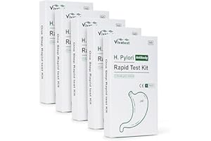 H Pylori Test Kit for Home Use - Quick 10-Minute Helicobacter Pylori Kit with 98% Accuracy | Reliable Complete Stomach Ulcer Test of Gastrointestinal Issues with Antibodies | Viva Test (5)