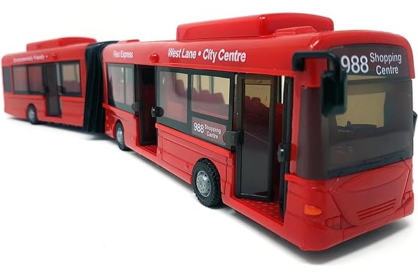 PLAYJOCS GT-6258 Bus Urbain, 41cm - Véhicule Voiture Auto de Jeu Miniature modèle À L'Échelle
