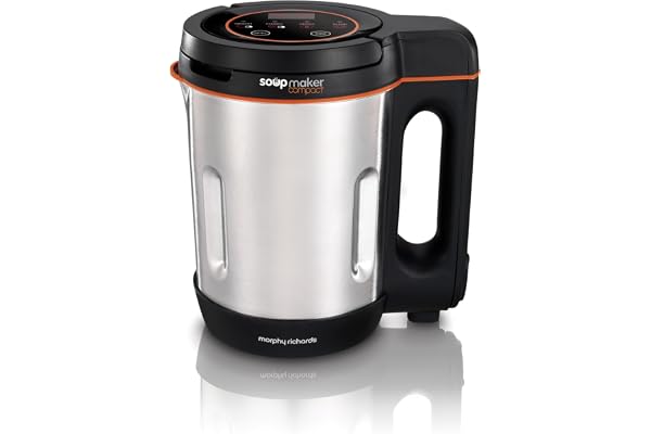 Morphy Richards Machine à soupe compacte 501021 en acier inoxydable 1 litre, 900 W