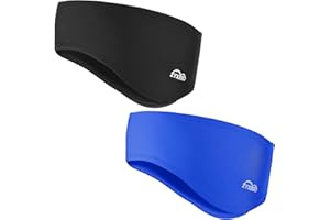 ‎ZYXBBD Sport Stirnband Ohrenwärmer für Damen und Herren-Frühling/Herbst/Winter Fleece Ohrenschützer Stirnbänder Windstopper für Joggen, Laufen, Wandern, Fahrrad und Motorrad Fahren, Runter Helm 2 Stück