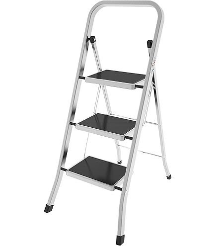 Scala A Libellula In Alluminio 6 Gradini - Colombo, Portata 150kg, Made In Italy - Foto 4