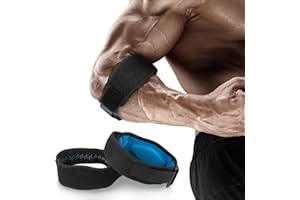 AGPTEK 2 Pz Supporto Gomito per Tennista e Golfista Tutore Epicondilite, Fascia Gomito Palestra con Cuscinetto di Compressione in EVA Comodo, per Rillevare i Dolori, Taglia Unica, Nero