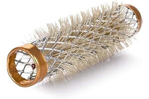 ‎PONIK'S PROFESSIONAL PONIK'S PROFESSIONAL - Metallwickler, Drahtwickler mit Borsten, Lockenwickler Metall 12 Stück, Haarwickler 13 mm, Haar Roller Set, Haarrollen Locken, Lockenwickler Set - Golden