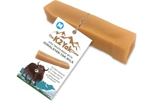 THE K2 YAK CHEW K2 Yak Chews Original Himalayan Dog Treat – Natural Yak Milk Chew, Classic Long Lasting Dental Stick for Medium Dogs, Vegetarian, Gluten & Grain Free (70–80g, Pack of 1)