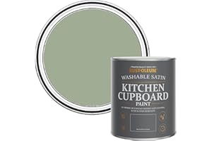 Rust-Oleum Green Scrubbable Kitchen Cupboard Paint in Satin Finish - Bramwell 750ml
