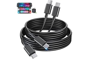 KOVA [2Pack] 60W 1.5M/5FT Fast Charge-AC Adapter Replacement Cable for Switch 2, Charging Cables for Nintendo Switch 2 Console, USB-C Cord
