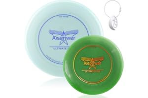 Wydexint Disco Volador - 175g, Disco Volador Nocturno, Flying Disc, Disco Volador Profesional, Viene con Hebilla De Frisbee a Juego para Facilitar El Transporte, Playa, Juegos Nocturnos(Verde Claro)