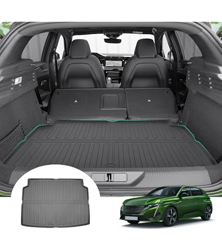 Tapis De Coffre Mossa Pour Peugeot 308 III SW (dès 12/2021) - TPE Antidérapant, Imperméable, Sur-mesure
