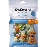 Dr.Sacchi Premium Tavuk Sargılı &Ccedil;ift Renkli Sığır Derisi D&uuml;ğ&uuml;m Kemik Tahılsız K&ouml;pek &Ouml;d&uuml;l&uuml; 2&ldquo; 13-15 Gr 8'li