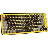 Logitech POP Keys Tastiera Meccanica Wireless con Tasti Emoji Personalizzabili, Layout Tedesco QWERTZ - Blast