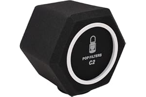 GAEIRT Microphone Windscreen, Optimizing Voice Detachable Recording Vocal Isolation Booth 5 Sided Sealing Noise Cancelling for Professional Recording Studios