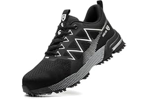 ARTSEW Zapatos de Seguridad para Hombre Ligero Zapatillas de Seguridad Transpirables construcción Calzado de Seguridad Trabajo Deportivo Mujer Comodo Puntera de Acero Bambas de Seguridad