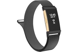 Vancle Tylko do Fitbit Charge 2 bransoletka dla kobiet i mężczyzn, metalowa bransoletka z siateczki ze stali nierdzewnej, bransoletka zastępcza do bransoletki Charge 2
