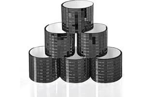 Art3dwallpanels Self-Adhesive Mosaic Tiles, Square Glass Mirror Mosaic Tiles, for DIY Craft Decorations (Black, 6 Rolls)