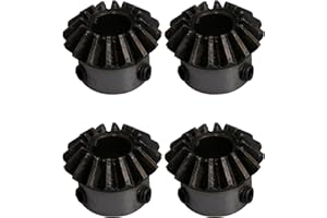 CNBTR Ruota dentata conica in acciaio 45# 90 gradi 1.5 modulo conico 10 mm diametro del foro confezione da 4