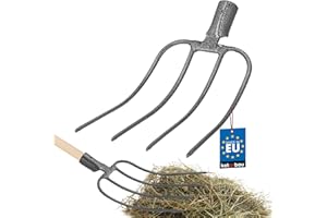 KOTARBAU® Forke Mistgabel Grabegabel Spatengabel Heugabel 4 Zinken Grabgabel 4 Zinken