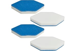 Beaufan 4 Pack de Bain et Baignoire recharges de vadrouille compatibles avec Vileda Bath Magic Bathroom, éponge Multi Surface