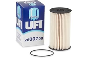 UFI Filters, Filtro Gasoil 26.007.00, Filtro de Combustible Diésel de Recambio, Apto para Coches, Apto para Modelos como Audi, Hako, Seat, Skoda y Volkswagen