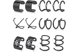 AceFun Polsino orecchino Cuff catena per le donne borchie finte orecchino avvolgere clip Crawler catena uomini donne diamante cartilagine piercing