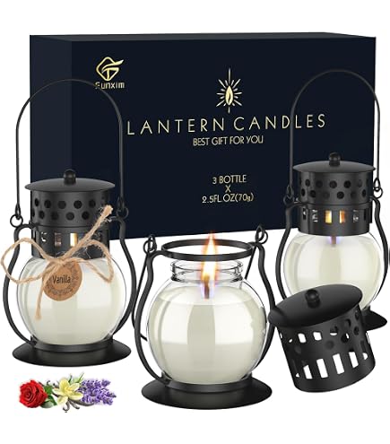 Set Di 6 Candele Profumate Jeffbaubl In Barattolo Ambrato, 99.2g Ciascuna, Aromaterapia Per La Casa, Regalo Donna