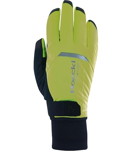 Roeckl Villach 2 Winter Fahrrad Handschuhe lang Fluo gelb 2023: Größe: 6 Fashion