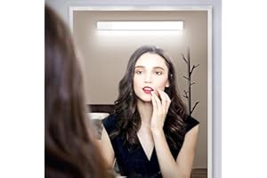 OOWOLF Vanity Mirror Light,Cordless Portable Makeup Light 6000K USB Rechargeable Brightness Dimmable for Bedroom Dressing Table, Bathroom, Dressing Room Mirror