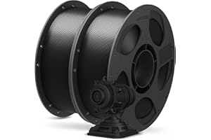 ANYCUBIC PLA + Filamento 1,75 mm, Mayor Resistencia, Filamento PLA Plus con Bobina Desmontable, Filamento para Impresora 3D, Dimensiones +/- 0,02 mm, Reconocimiento RFID, Bobina 2kg, Negro Perla