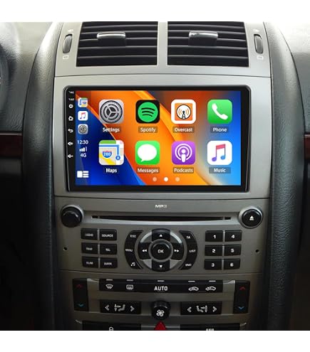 Autoradio Android 13 Pour Peugeot 407 (2004-2011) – 9 Pouces, 6Go RAM, 128Go ROM | Carplay/Android Auto, 4G, GPS, Bluetooth - 9