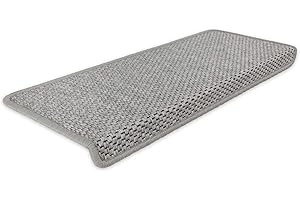 ‎KETTELSERVICE-METZKER Kettelservice-Metzker Stufenmatten Treppenmatten Göteborg Rechteckig Grau 30 Stück im Set