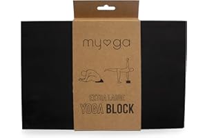 ‎MYGA Myga Extra großer Schaum-Yoga-Blöcke - Yoga-Stein mit hoher Dichte - Leichter, geruchsresistenter, feuchtigkeitsbeständiger Pilates
