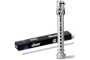 SABNEO Light Saber V8 PIXEL - Dueling Light Sabers Neo - Changeable Colors, Light Effects and Sounds (SILVER)