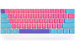 ‎SOLIDEE SOLIDEE Tastenkappen 60 US-ANSI Tasten PBT Tastenkappen Mx OEM-Profil für Ducky/GK61/RK61/ALT61 87/104 Mechanische Gaming-Tastatur (Zhi)