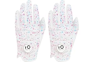 FINGER TEN Golf Gloves Men Left Hand for Right Handed Golfer Resistant Grip Weathersof Value 2 Pack, Men’s Golf Glove Relaxgrip Hot Wet Weather Durable Breathable for Perfect Swing