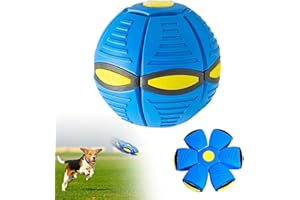 TOULIFLY Palla Volante per Cani, Giocattolo Interattivo per Animali Domestici, Pet Toy Flying Saucer Ball, Cane a Disco Volante, Frisbee per Cani