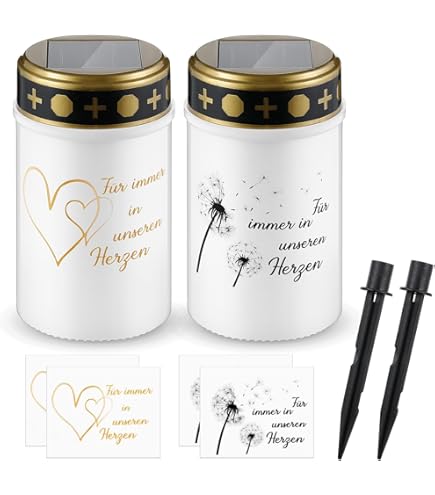 Lume Funerale Goobay A LED - Candela Elettrica Per Cimitero, Impermeabile IP44, Effetto Fiamma Tremolante - Foto 12