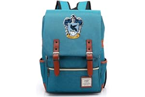 XAXBXC Harry P School Bags Backpack,Ravenclaw Eagle Hogwarts College Casual Rucksack Fashion Travel Bag Boy Girl Children Book Bag Schoolbag Peacock Blue, Medium