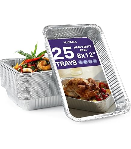 Euro Classic Lot de 30 mini bols de cuisson ovales jetables en