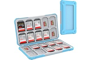 HEIYING Custodia per Schede di Memoria SD/TF, Custodia Portatile per Schede SD Compatibile con 20 SDXC SDHC e 20 TF Slots per Scheda