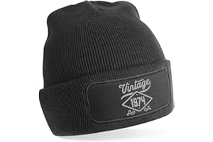 D Design Invent Print! 50th Birthday Hat Gift for Men Vintage Beanie Keepsake Present Gift Idea