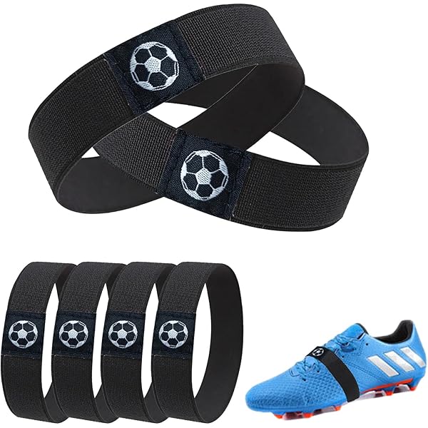 4 paar veters fixeerbanden voor voetbalschoenen, elastische
