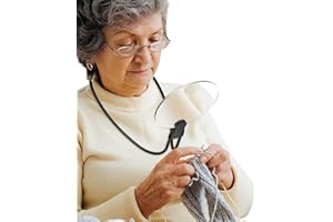 VINGNUT Lupa de lectura Magnifying Glass de 3 y 6 aumentos, ideal para personas mayores, reparaciones, costura y lectura de periódicos, lupa portátil para personas con discapacidad visual.