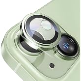 Minesk iPhone 15-15 Plus ile Uyumlu Safir Kamera Lens Koruyucu Kolay Kurulum Kitli &Ccedil;izilmez Safir Cam ve Titanyum Alaşım &Ccedil;er&ccedil;