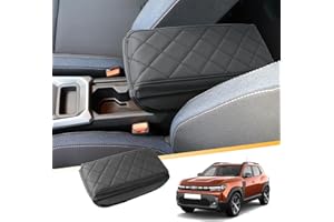 LFOTPP pour Dacia Duster III à partir de 2024 2025 2026 Accoudoir central Couvercle de protection contre les rayures Console centrale Couvre boîte en PU Cuir Épais, Dacia Duster 3 2024 Accessoires