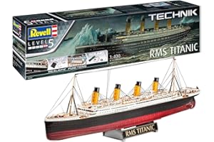Revell Titanic 00455 Technik 1:16-VW T1 Samba Bus Modellino in plastica, Blu, Colore Non Verniciato, RV00458