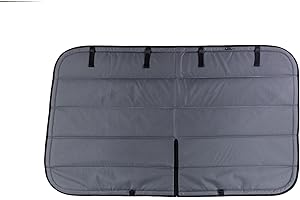 VanEssential Insulated Stealth Blackout Crew Window Cover Designed for Ford Transit Van Year 2015 to Current with NO Plastic Trim (Right Hand Drive - UK/AUS/NZ) - Charcoal Gray