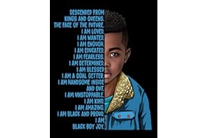 I am Black Boy Joy: Wide Ruled Composition Notebook School Journal for Strong Black & Brown Boys Affirmations Self-Care for Kids, Black Pride Kids, Black Son