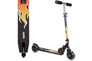 Bopster Monopattino Bambino Pieghevole 2 Ruote - Scooter Bambino 8 Anni in Alluminio con Manubrio Monopattino Regolabile A 4 Altezze - Adatto dai 5 Ai 14 Anni