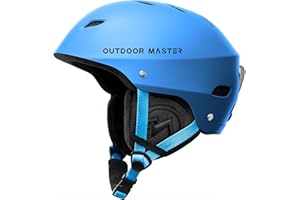 OutdoorMaster Kelvin Kask narciarski - kask snowboardowy dla mężczyzn, kobiet i młodzieży, kask śnieżny z regulowanym otworem wentylacyjnym, kask sportowy na snowboard, jazdę na rowerze, skutery śnieżne, wiatroszczelny