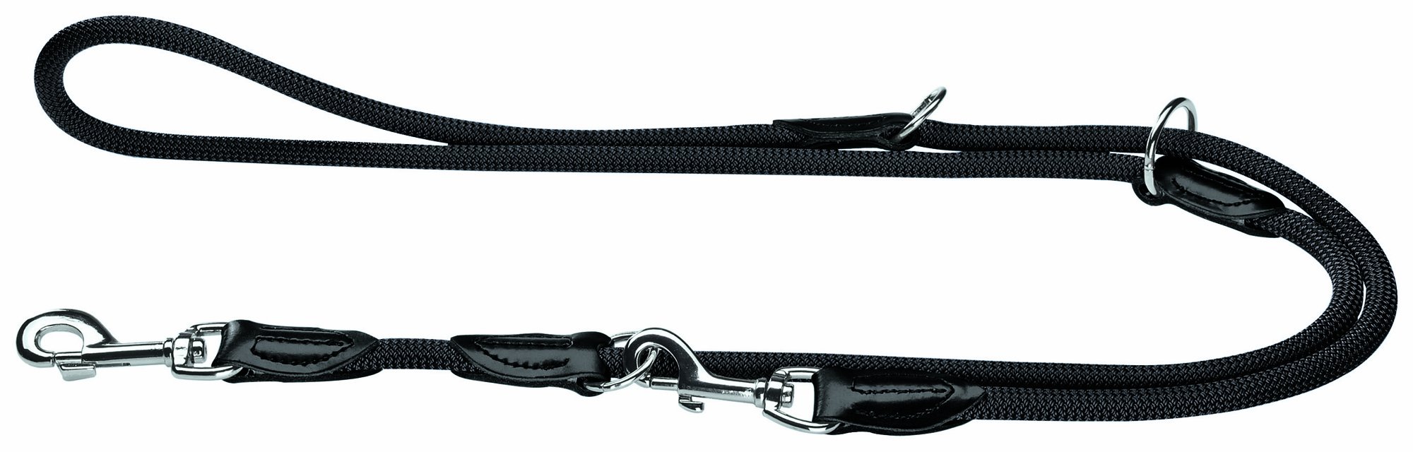 Hunter-Freestyle-39981-Guinzaglio-Regolabile-da-10-mm-di-Spessore-e-200-cm-di-Lunghezza HUNTER Guinzaglio da Passeggio Regolabile Freestyle, 10/200nero, Corda